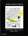 Student Solutions Manual for Statistics for Business and Economics cover