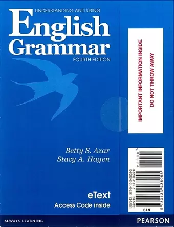 Understanding and Using English Grammar eTEXT with Audio; without Answer Key (Access Card) cover