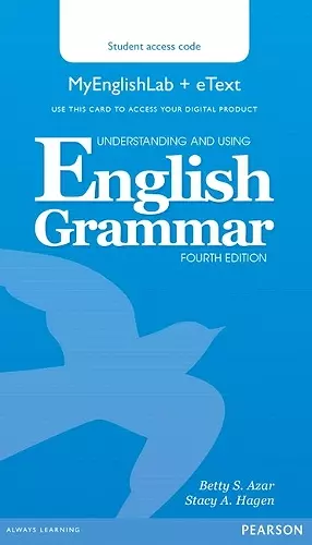 Understanding and Using English Grammar MyLab English & eText Access Code Card cover
