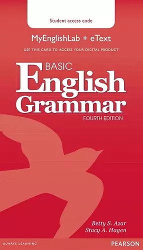 Basic English Grammar MyLab English & eText Access Code Card cover