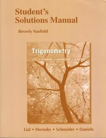 Student's Solutions Manual for Trigonometry cover