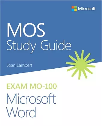 MOS Study Guide for Microsoft Word Exam MO-100 cover