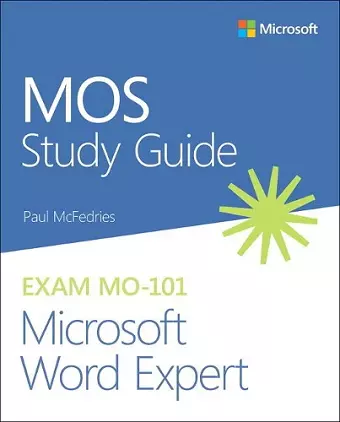 MOS Study Guide for Microsoft Word Expert Exam MO-101 cover