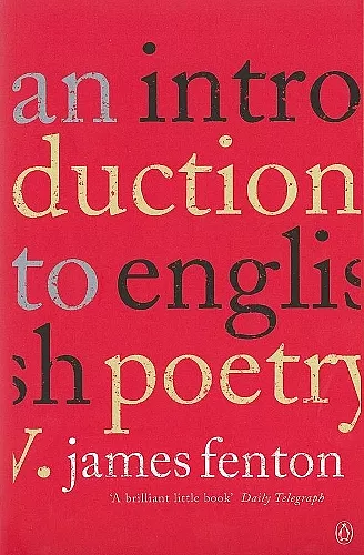 An Introduction to English Poetry cover