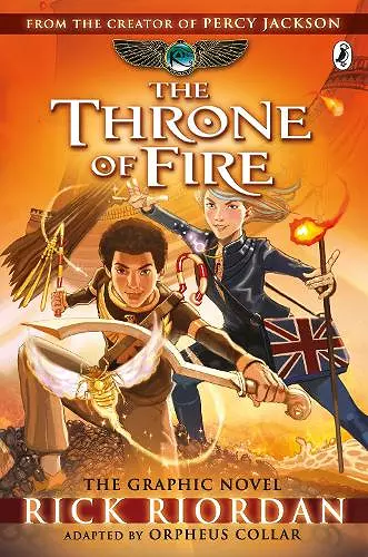 The Throne of Fire: The Graphic Novel (The Kane Chronicles Book 2) cover