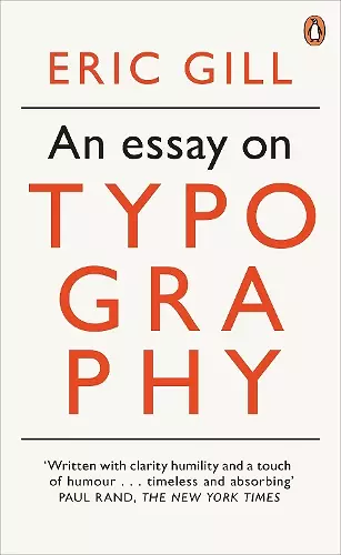 An Essay on Typography cover