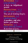 A Dictionary of the English Language: an Anthology cover