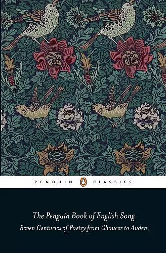 The Penguin Book of English Song cover