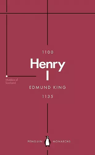 Henry I (Penguin Monarchs) cover