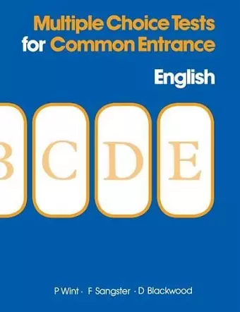 Multiple Choice Tests for Common Entrance - English cover