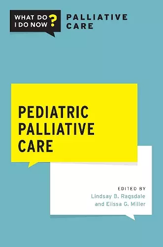 Pediatric Palliative Care cover