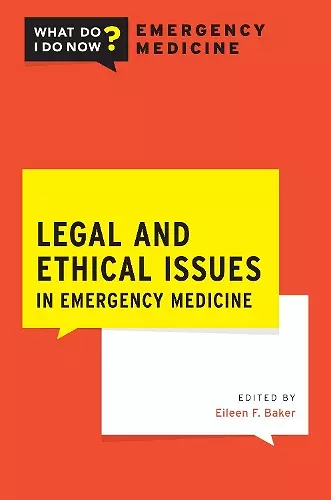 Legal and Ethical Issues in Emergency Medicine cover