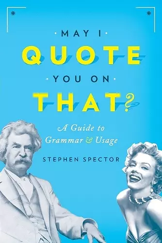 May I Quote You on That? cover