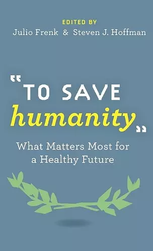 "To Save Humanity" cover