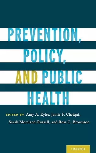 Prevention, Policy, and Public Health cover