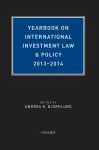 Yearbook on International Investment Law & Policy, 2013-2014 cover