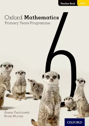 Oxford Mathematics Primary Years Programme Teacher Book 6 cover