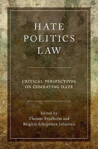 Hate, Politics, Law cover