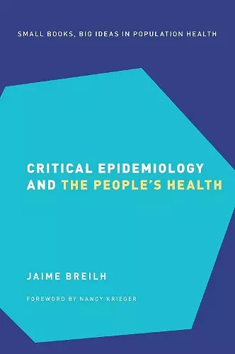 Critical Epidemiology and the People's Health cover