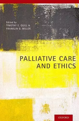 Palliative Care and Ethics cover