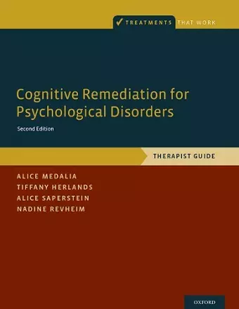 Cognitive Remediation for Psychological Disorders cover