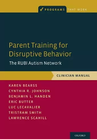 Parent Training for Disruptive Behavior cover