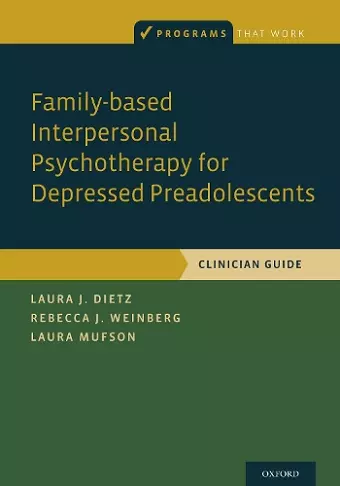 Family-based Interpersonal Psychotherapy for Depressed Preadolescents cover