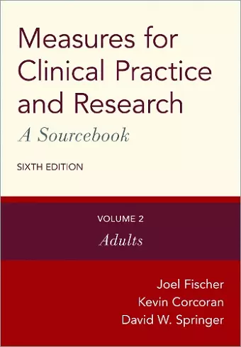 Measures for Clinical Practice and Research: A Sourcebook cover