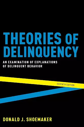 Theories of Delinquency cover