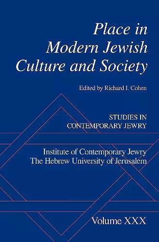 Place in Modern Jewish Culture and Society cover