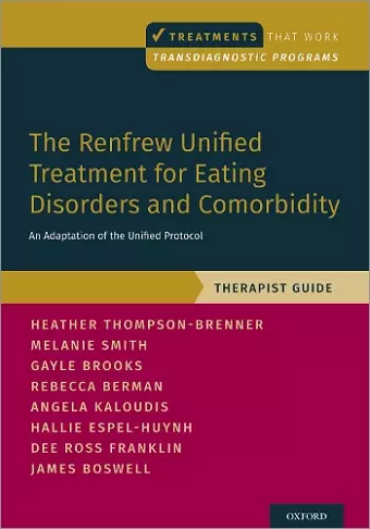 The Renfrew Unified Treatment for Eating Disorders and Comorbidity cover