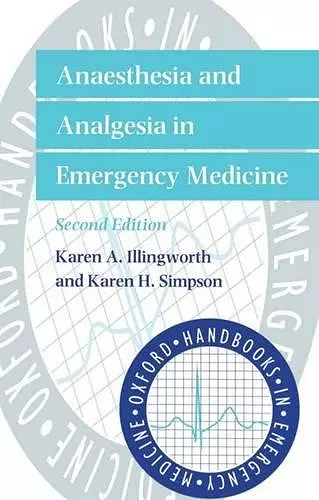 Anaesthesia and Analgesia in Emergency Medicine cover