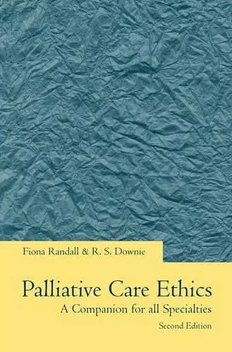 Palliative Care Ethics cover