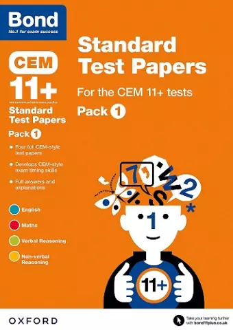 Bond 11+: CEM: Standard Test Papers: Ready for the 2025 exam cover