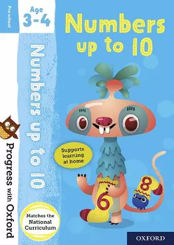 Progress with Oxford: Progress with Oxford: Numbers Age 3-4 - Prepare for School with Essential Maths Skills cover