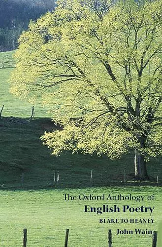 The Oxford Anthology of English Poetry Volume II cover