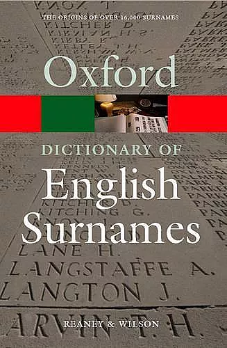 A Dictionary of English Surnames cover