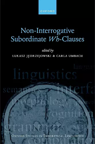 Non-Interrogative Subordinate Wh-Clauses cover