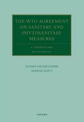 The WTO Agreement on Sanitary and Phytosanitary Measures cover