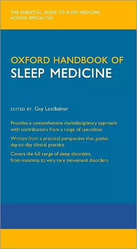 Oxford Handbook of Sleep Medicine cover