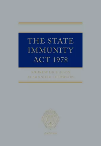 The State Immunity Act 1978 cover
