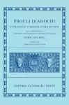 Proclus: Commentary on Timaeus, Book 3 (Procli Diadochi, In Platonis Timaeum Commentaria) cover