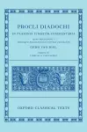 Proclus: Commentary on Timaeus, Book 4 (Procli Diadochi, In Platonis Timaeum Commentaria Librum Primum) cover