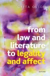 From Law and Literature to Legality and Affect cover