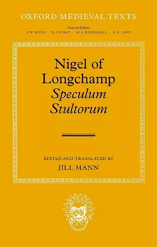 Nigel of Longchamp, Speculum Stultorum cover