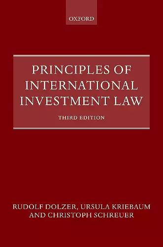 Principles of International Investment Law cover