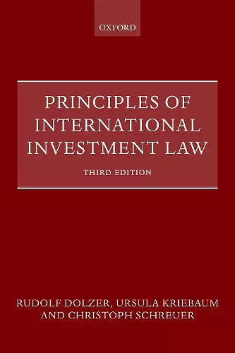 Principles of International Investment Law cover