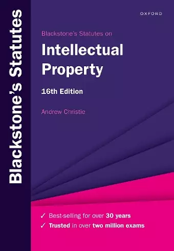 Blackstone's Statutes on Intellectual Property cover
