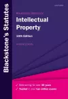 Blackstone's Statutes on Intellectual Property cover