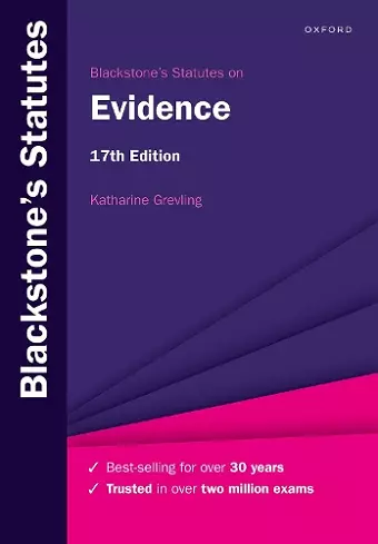 Blackstone's Statutes on Evidence cover
